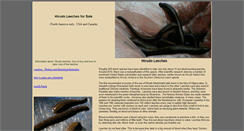 Desktop Screenshot of leeches.biz