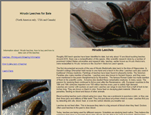 Tablet Screenshot of leeches.biz